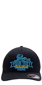 6277 Flexfit Hat + Text Embroidery