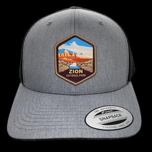 zion national park trucker hat cap baseball gifts for him parks birthday heather utah