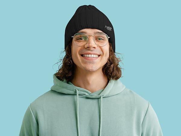 Snow beanie for men