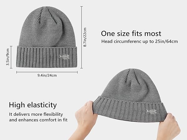 Fleece lined winter beanie