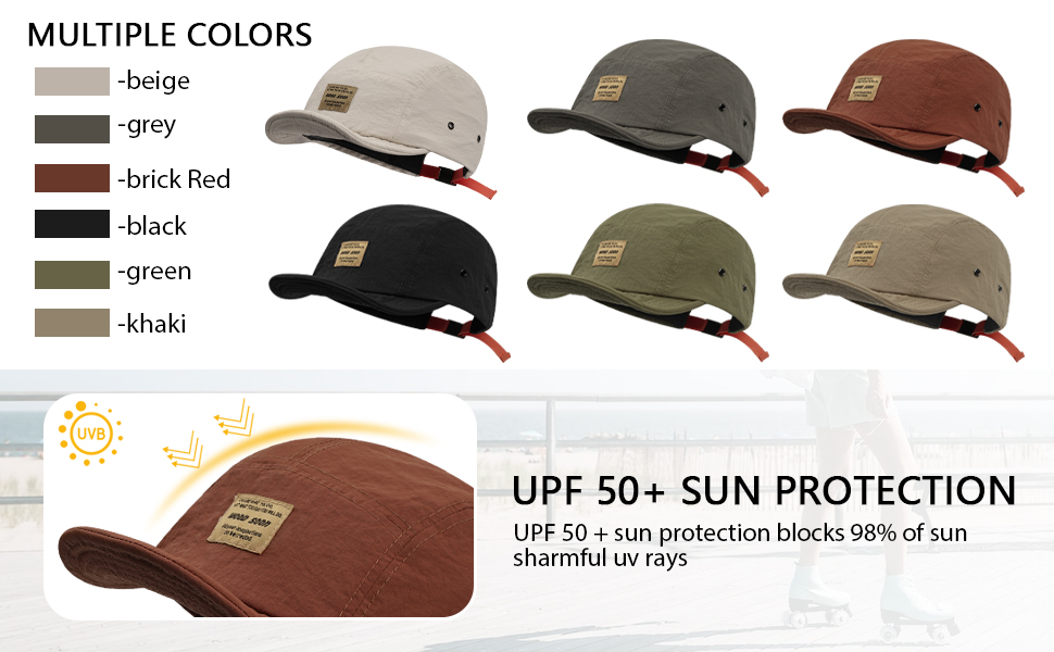 Pocket Cadet Army Hat Quick Dry Military Flat Top Baseball Dad Sun Cap