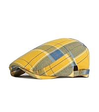 Yellow Chack flat cap