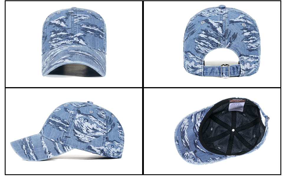  Blue camo trucker hat