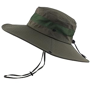 Windproof chin strap ensures that the outdoor fishing cap is not easily to blow away in windy days