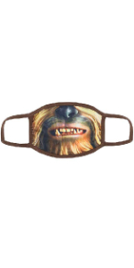 Star Wars Concept One Face Mask Adults Kids Chewbacca Chewie Realistic Imagery Gaiter