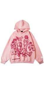 Y2K pink hoodie