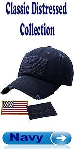 American Flag Classic Distressed Collection _ Navy