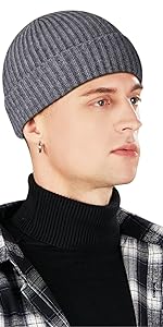 mens beanies skater beanie fishermans beanie short beanie beanies for men pack