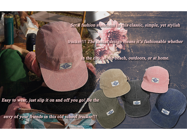 5 Panel Flat Brim Baseball Cap Vintage Snapback Hats for Men Women 