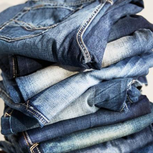 Stack of Denim Jeans