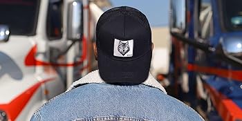 wolf trucker hat