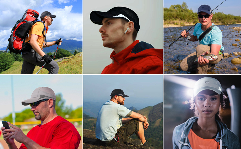 Men baseball cap suitable for hiking fishing traveling gym golf workout tennis mountaining cycling