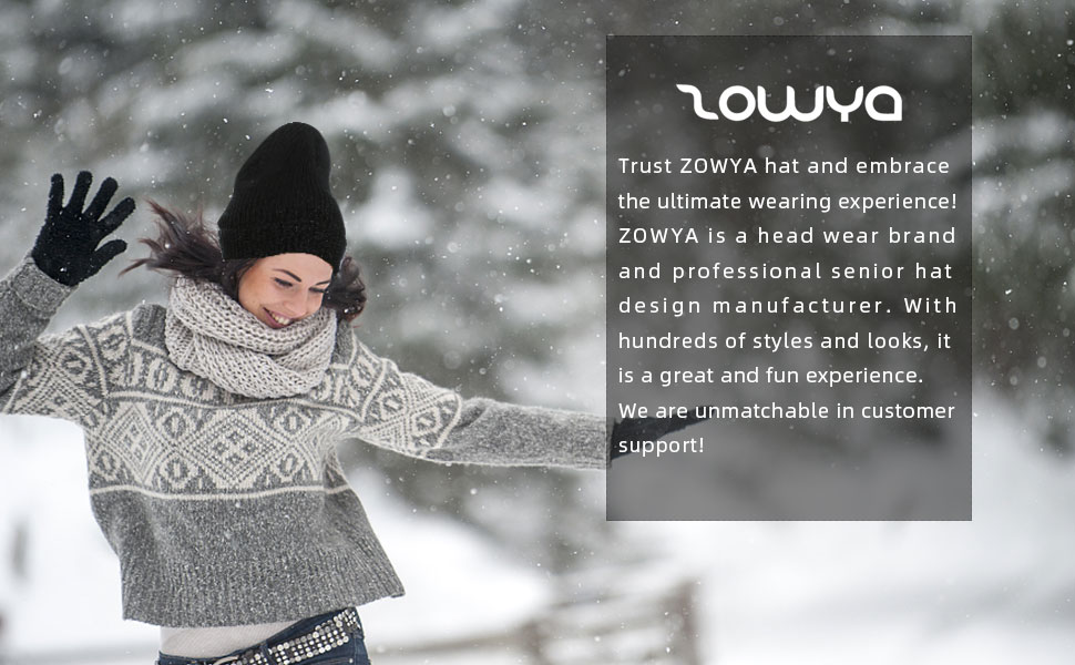 ZOWYA Winter hats outdoor