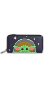 Wallet bag Yoda Baby Grogu Mandalorian Licensed Wallet Cosplay Star Wars Disney Zipper Bifold