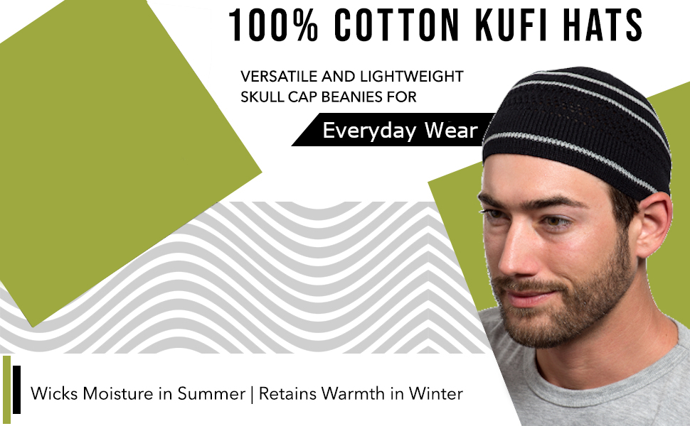 VERSATILE AND LIGHTWEIGHT Skull Cap Beanies for Men & Women