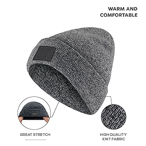 charcoal beanie hat