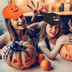 pumpkin embroidered baseball cap is very suitable for Halloween