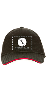 custom baseball cap with trim