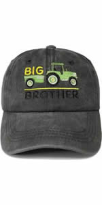 Kids Tractor Big Brother Hat 