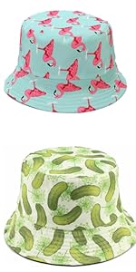 Bucket Hats Unisex Summer Travel Beach Fisherman Cap for Men Women Teens