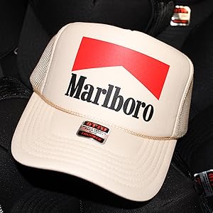 Trucker Hat Trendy Vintage Funny Graphic Marlboro Cowboy Cowgirl Country Tequila Western Hunting