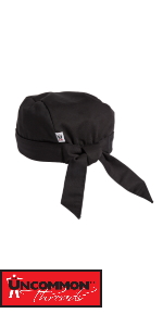 chef hat cook bandana beanie cooking classic black white tie comfortable chef works kitchen cook