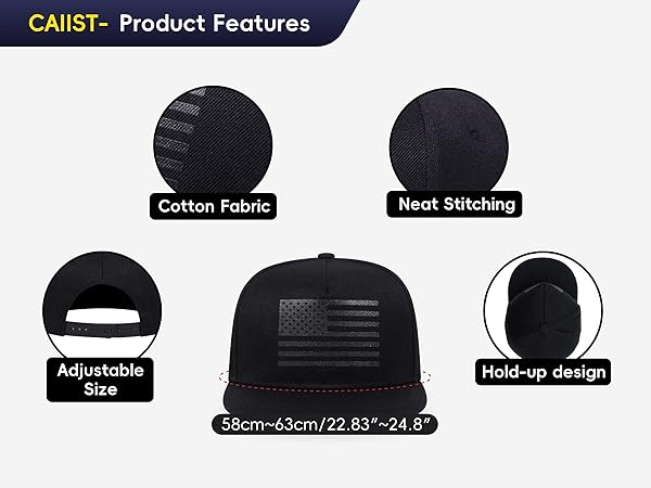 Black Snapback Hats for Men japhone04