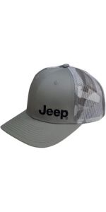 Jeep Premium Text Logo with Camo Mesh