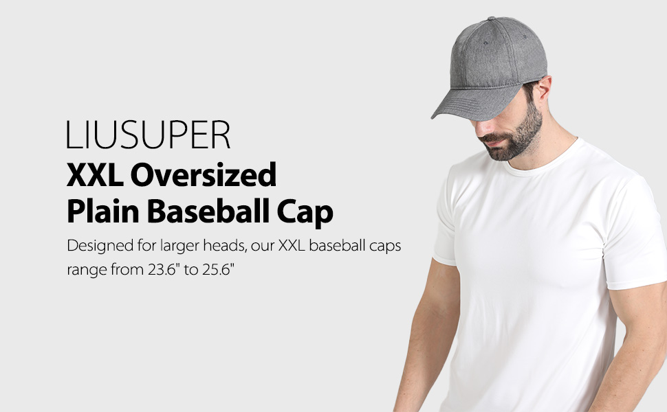 xxl oversized plain baseball cap