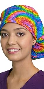  Banded Bouffant Style Scrub Cap