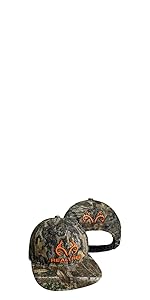 realtree mossy oak blaze orange camouflage mesh back snap back precurved flat bill trucker hat cap