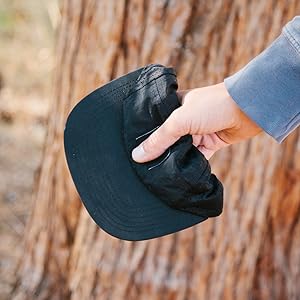 Tillak Wallowa Trail Hat - 5 Panel Hat - Black