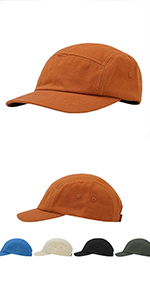 Trucker Hat 5 Panel Hats Classic Baseball Caps Short Brim Hats for Men Unstructured Camper Camp Cap