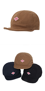 Soft Short Brim Baseball Cap Cotton Trucker Hat Men Flat Strapback Dad Hats Flip Up Short Bill Cap