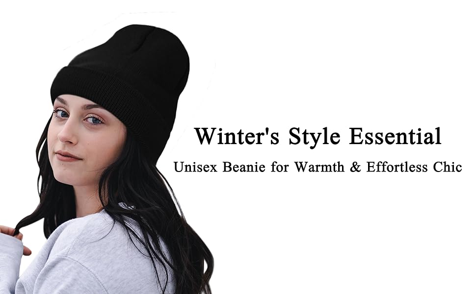 Umeepar Unisex Knitted Beanie Hat Skull Cap for Women Men