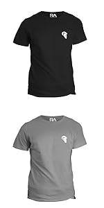 ram advantage basic tees black heather grey white cotton polyester blend comfortable fit small logo