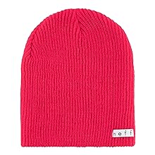 neff daily beanie hat in raspberry color