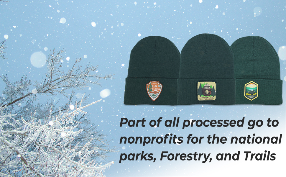 PNW Apparel Beanies national park parks smokey yellowstone