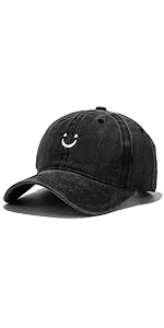 retro smile face baseball cap