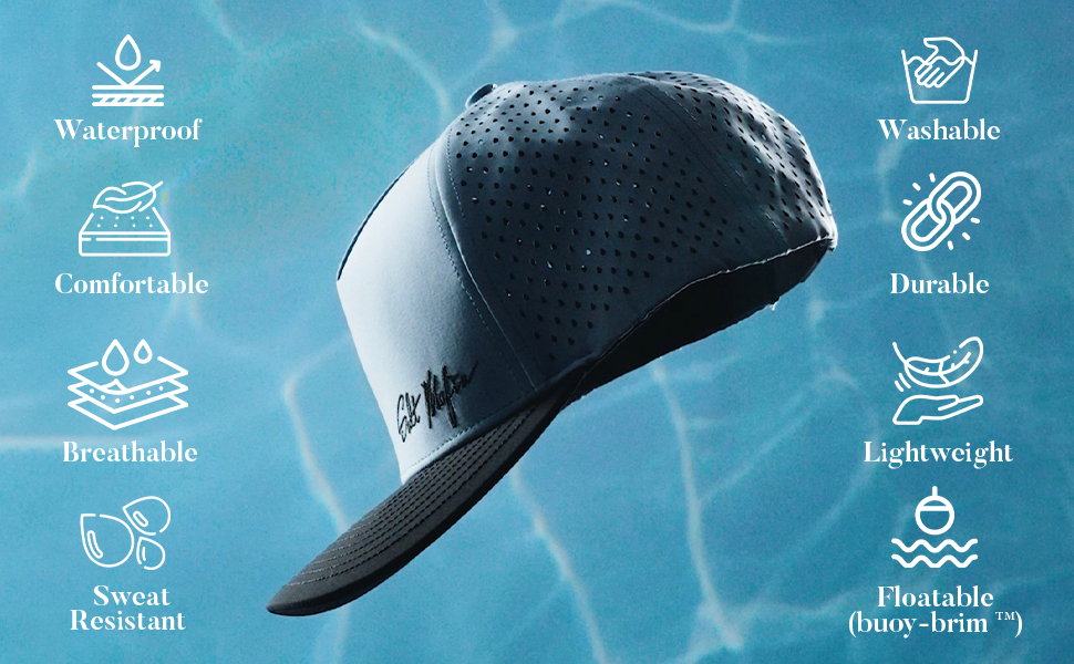 salt mafia hat performance waterproof water resistant snapback 