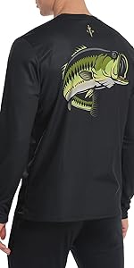 upf 50 performance fishing shirt for men long sleeve fish flag dry fit moisture wicking gift 