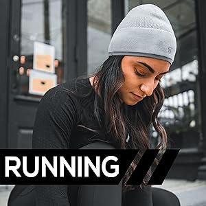 Running beanie hat for men and women. Comfortable and soft