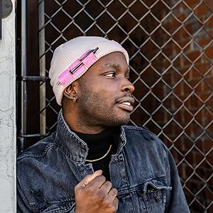 POWDER PINK - Tactical Beanie - Dungeon Forward - Triple Patch Storage 