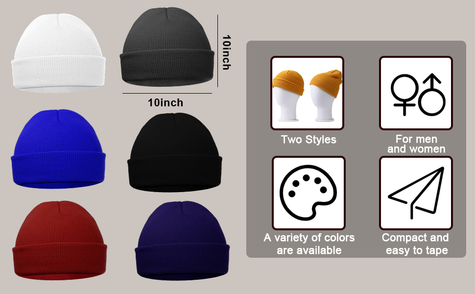 JUNEBRUSHS The size and detail with Winter Beanie Hat