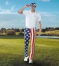 4th of july american patriotic usa mens golf pants