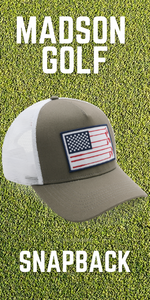 MADSON GOLF Titanium American Golf Flag Snapback hat