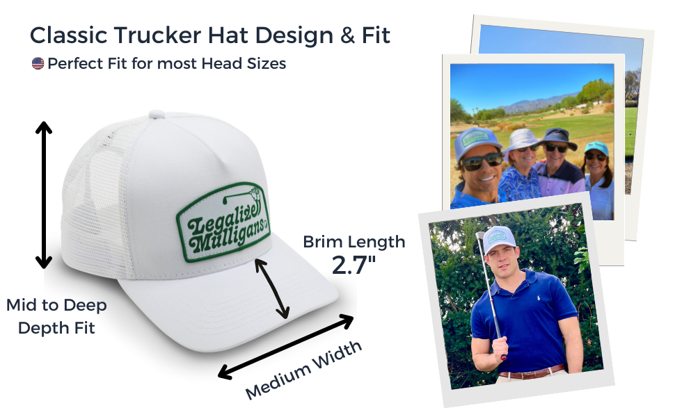 MADSON GOLF Legalized Mulligans Hats Size and Dimensions