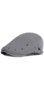 Cotton Newsboy Hat Flat Cap for Men