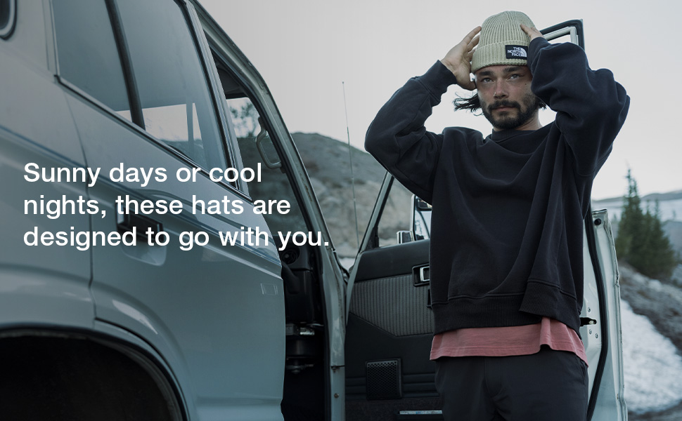 Sunny days or cool nights, these hats are designed to go with you.