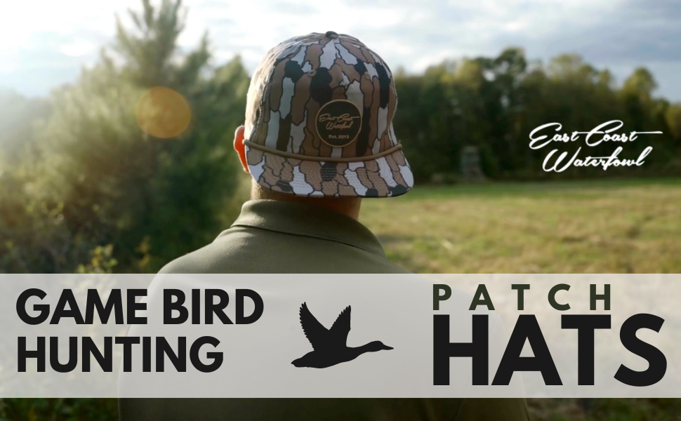 East Coast Waterfowl duck game bird hunting patch hats